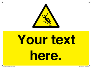 Custom Slippery Stairs Sign